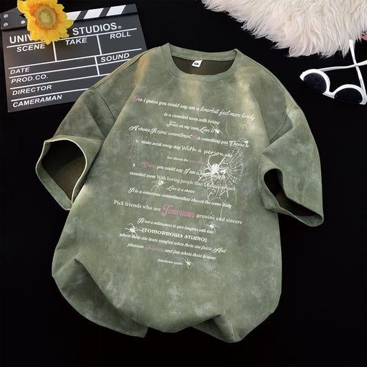 Oversized Tie-Dye Short Sleeve T-Shirt for Men