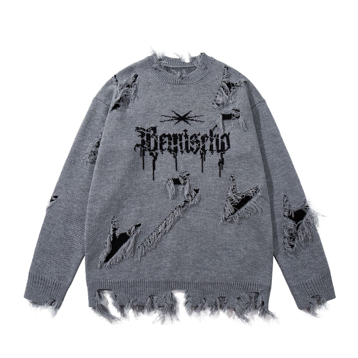 Tassel sweater thick knit sweater for men