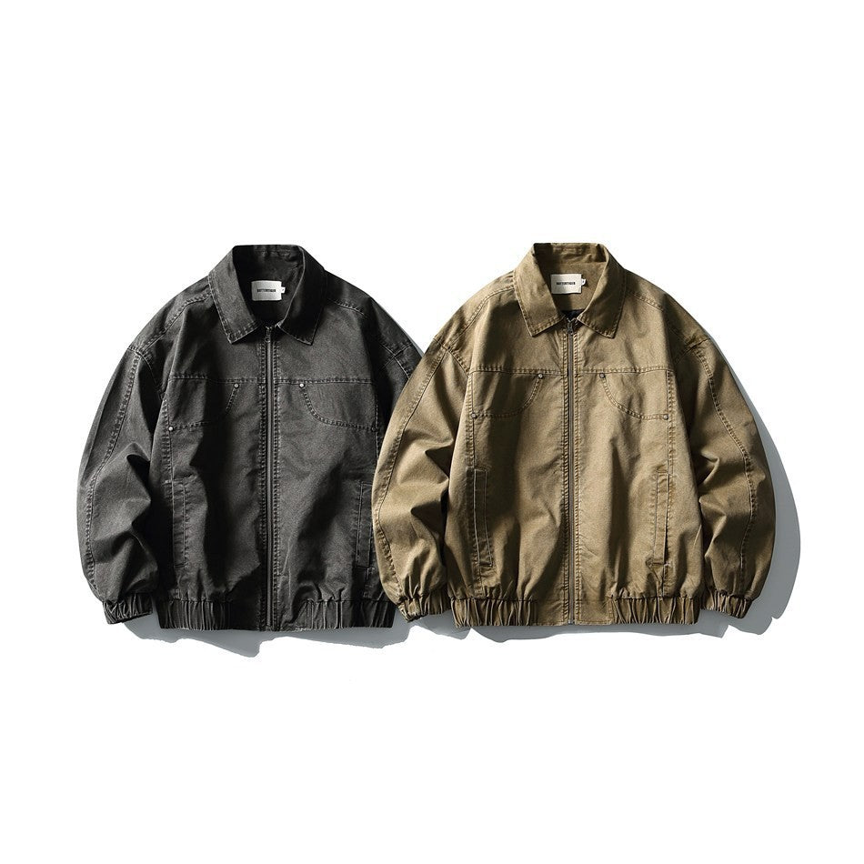 ButterTiger Washed Cotton Workwear Jacket for Men
