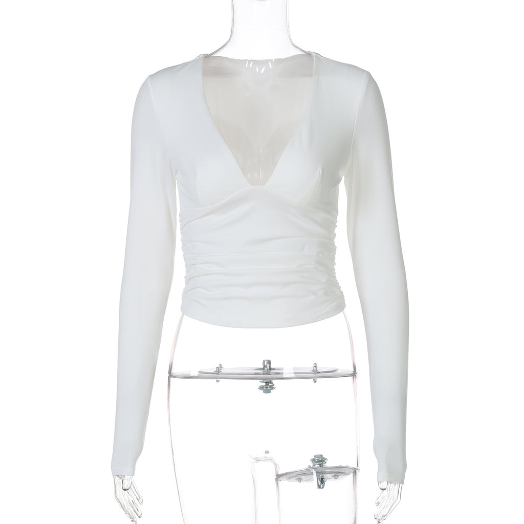 Waist-Cinching  Fit Type: Slim Fit  Occasion: Casual, Streetwear  Gender: Female  Type of Clothing: T-Shirt
