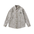 Street Style Plaid Hole Long Sleeve Shirt Men Loose High-Grade Couple Shirt Jacket