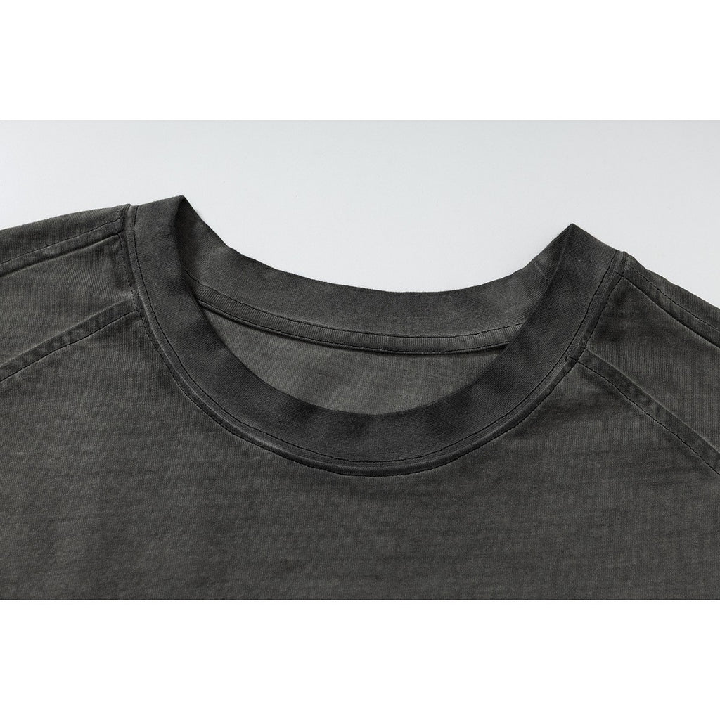 Washed Vintage Basketball Tank Top Men Round Neck Breathable Sleeveless T-Shirt