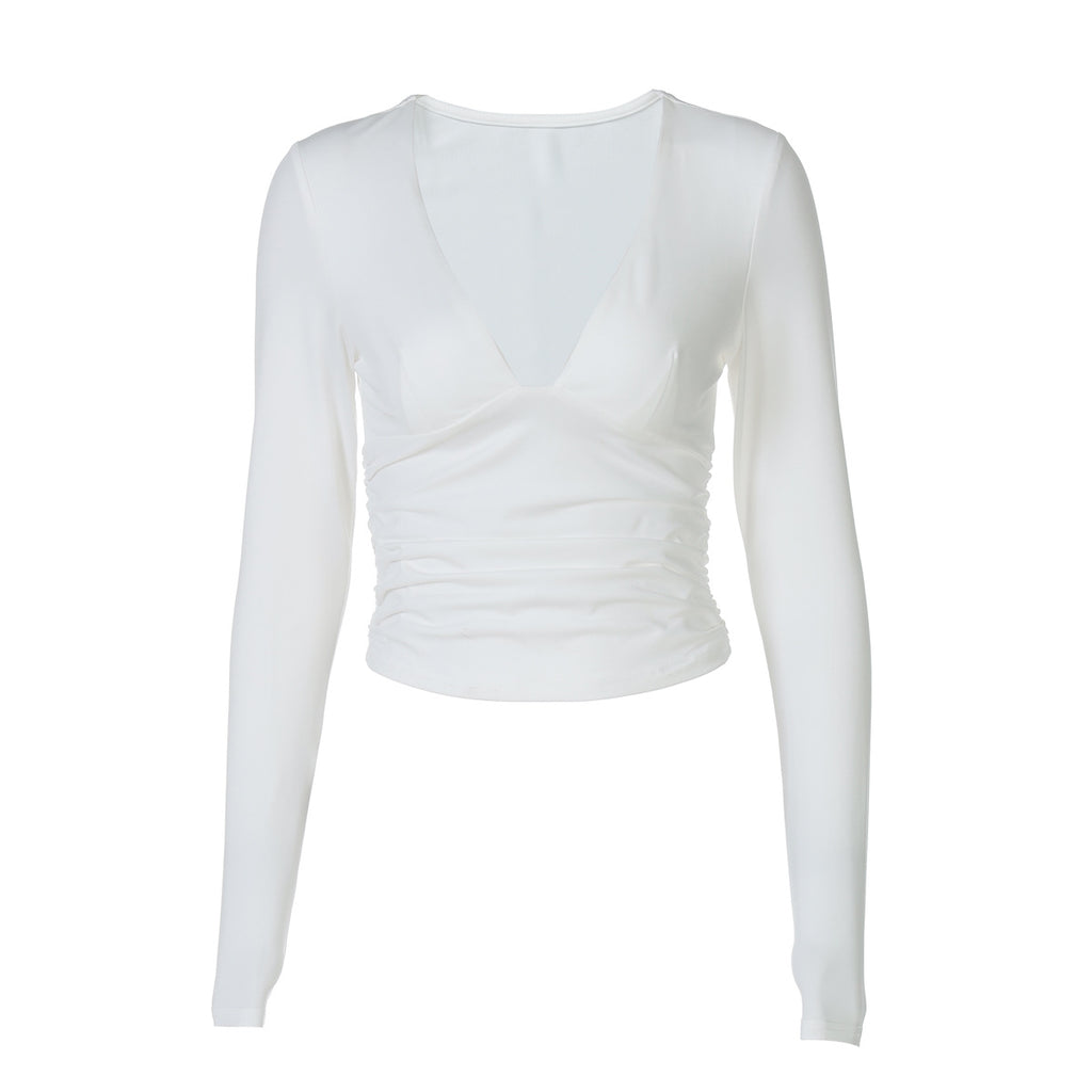 Waist-Cinching  Fit Type: Slim Fit  Occasion: Casual, Streetwear  Gender: Female  Type of Clothing: T-Shirt