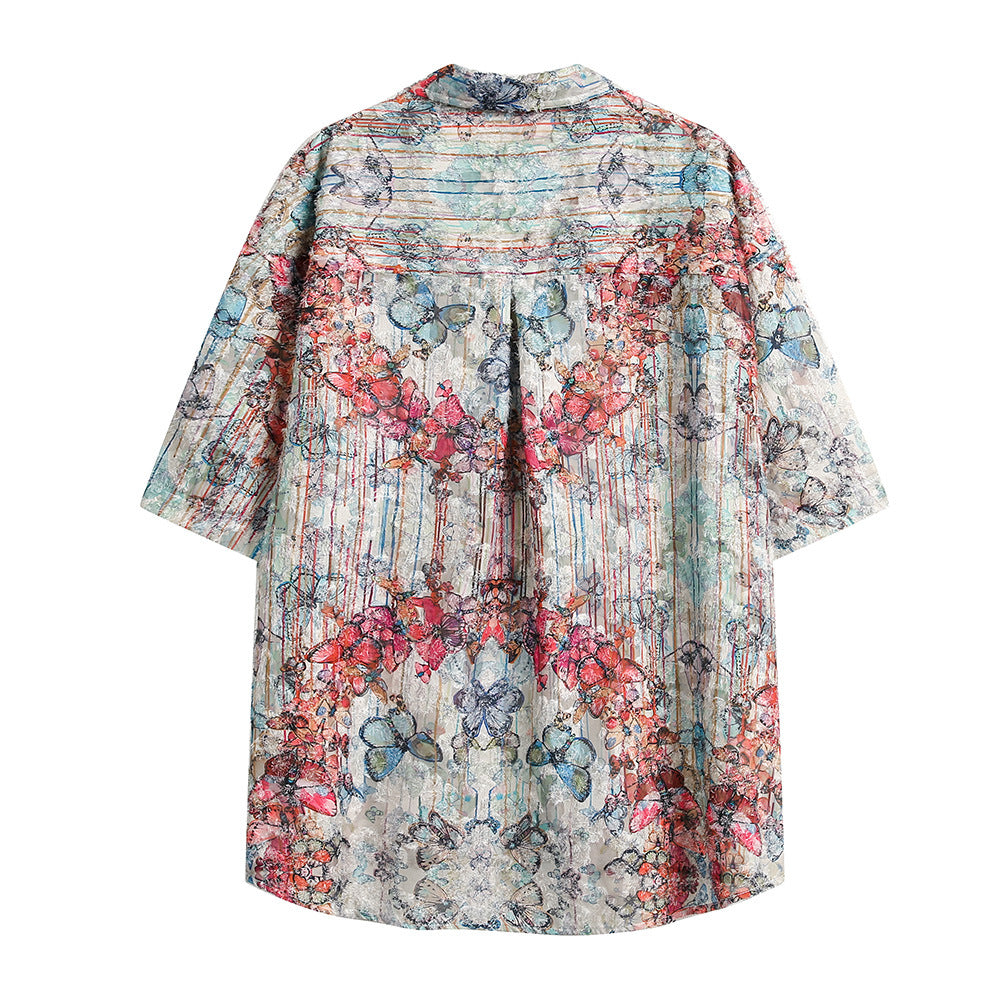 Print Short Sleeve Shirt for Men
