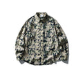 Camouflage Tie-Dye Loose Casual Long Sleeve Shirt for Men
