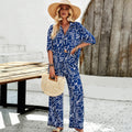Women's spring and summer temperament casual fashion casual printed suit