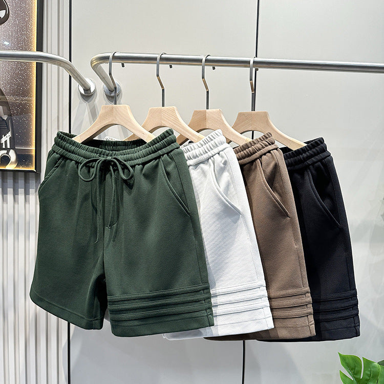 Three bar design sports casual shorts for men