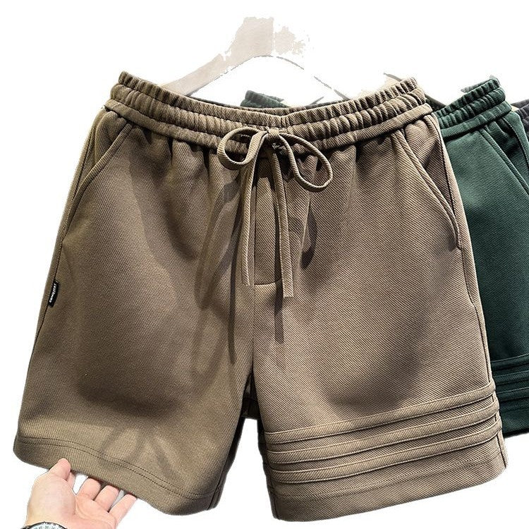 Three bar design sports casual shorts for men