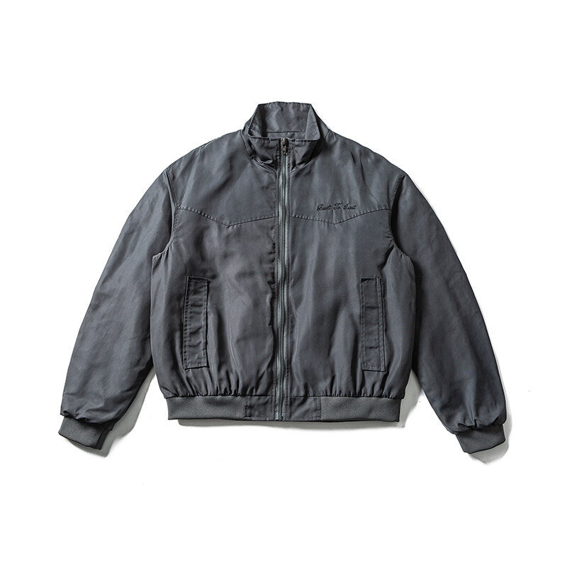 Washed Work Jacket Men Loose Casual Trendy Brand Pilot Jacket