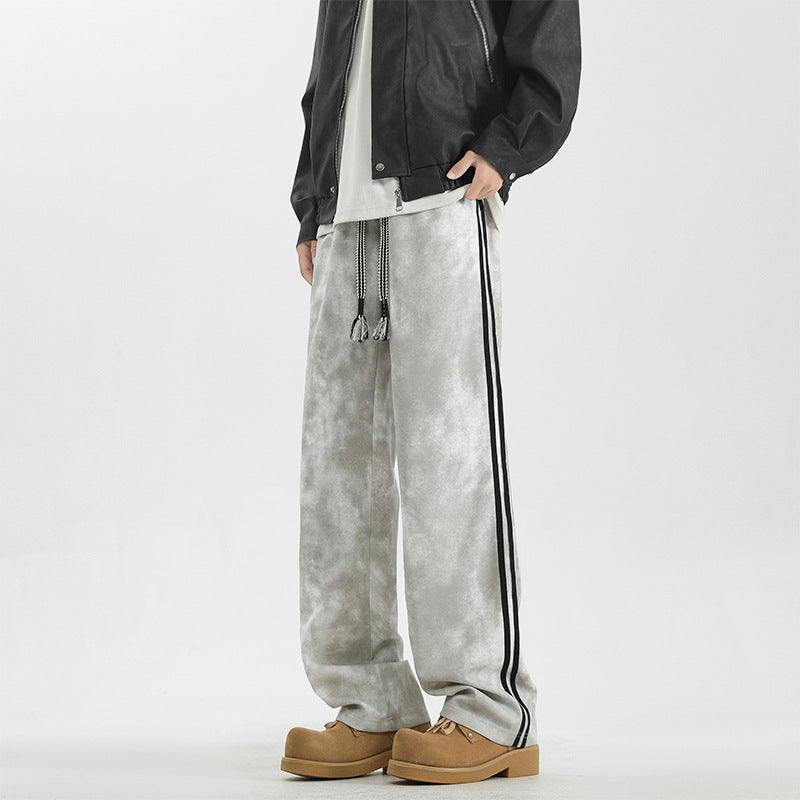 Loose Straight Sports Casual Long Pants for Men