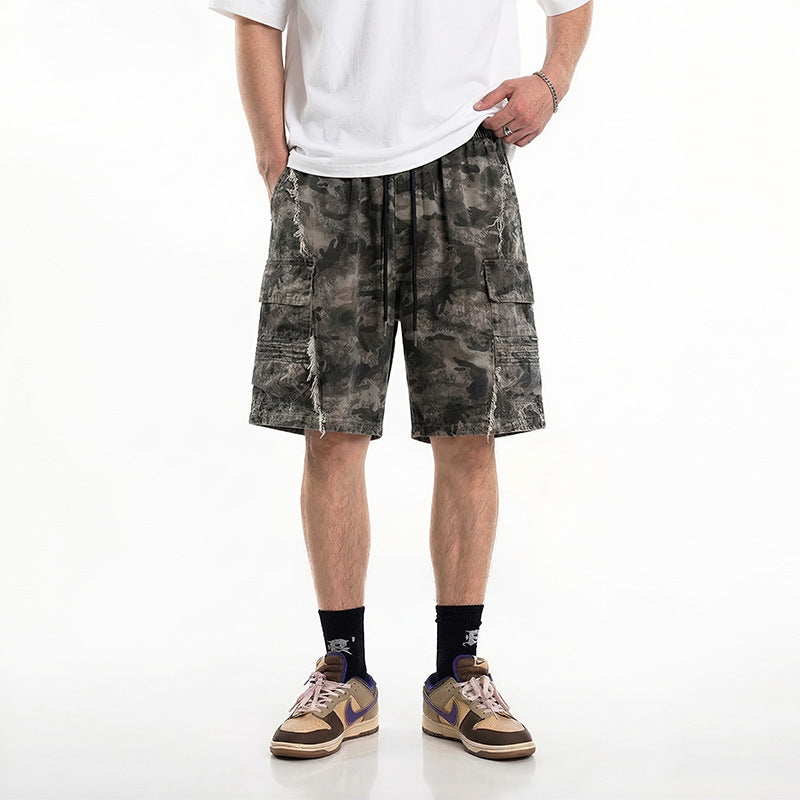 Camouflage Cargo Shorts for Men Pants