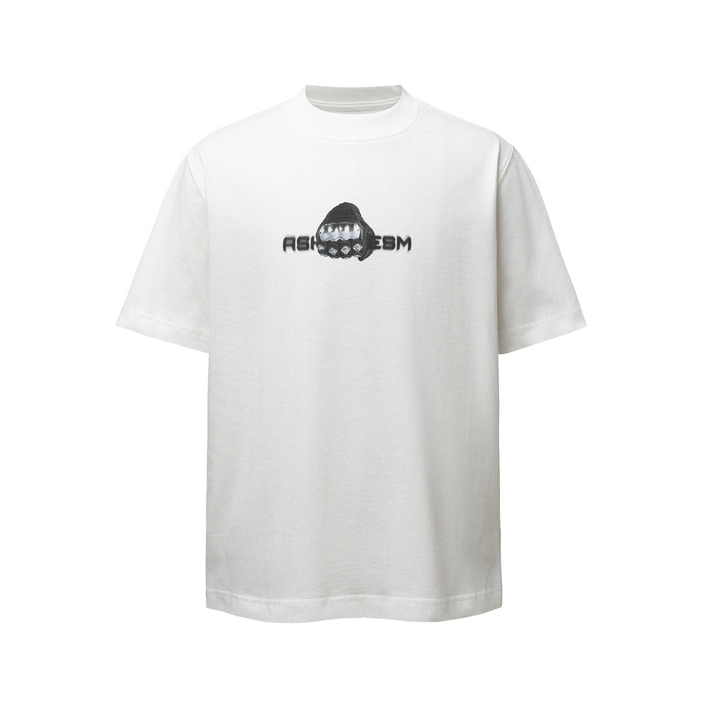 Gesture printed short sleeved t-shirt