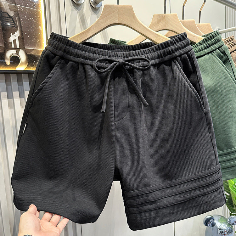 Three bar design sports casual shorts for men
