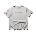 Bamboo cotton letter thick plate printed short sleeved men