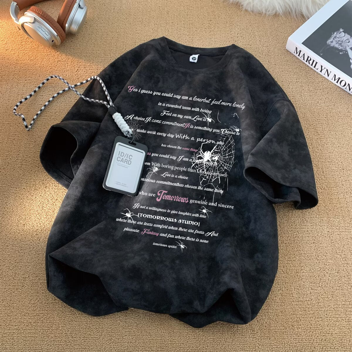 Oversized Tie-Dye Short Sleeve T-Shirt for Men