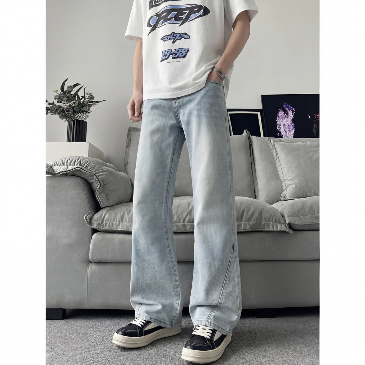 Jeans Men Street Style Trendy