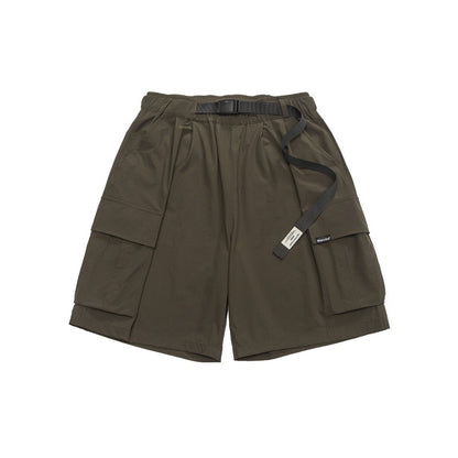 Buckle waistband shorts for men