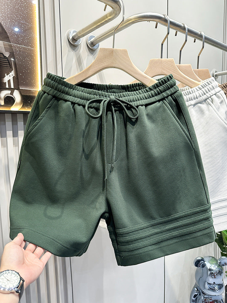 Three bar design sports casual shorts for men