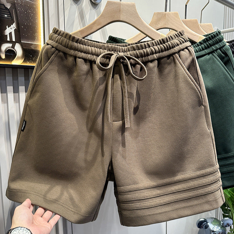 Three bar design sports casual shorts for men