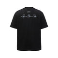 Gesture printed short sleeved t-shirt