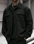 Men's Casual Jacquard Large-pocket Jacket