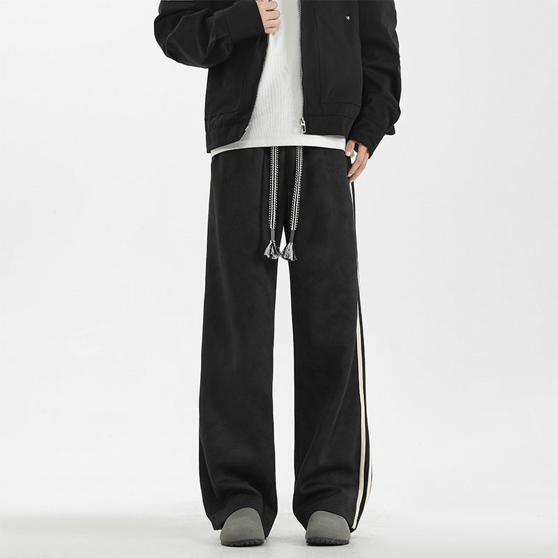 Loose Straight Sports Casual Long Pants for Men