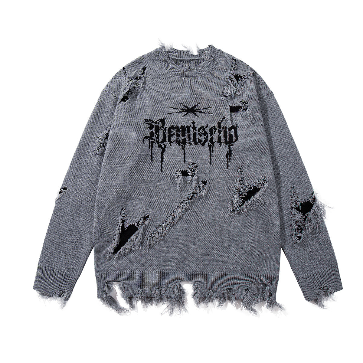 Tassel sweater thick knit sweater for men