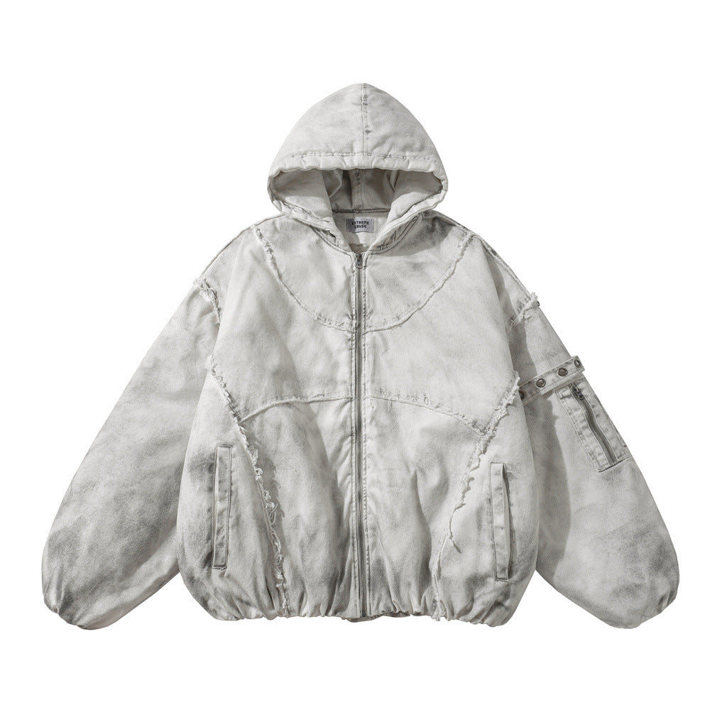 Make old dirty hooded cotton clothes