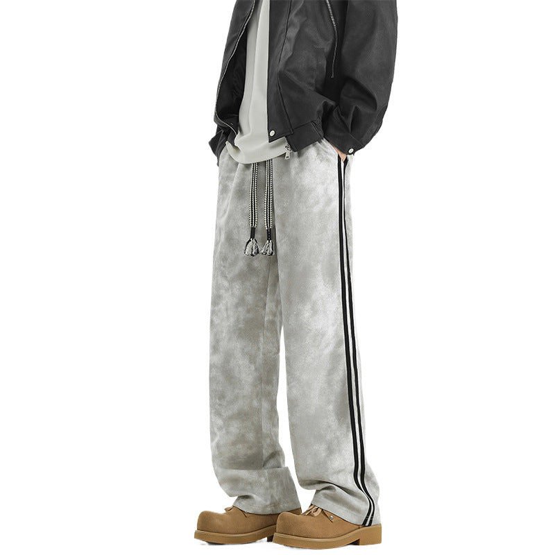 Loose Straight Sports Casual Long Pants for Men