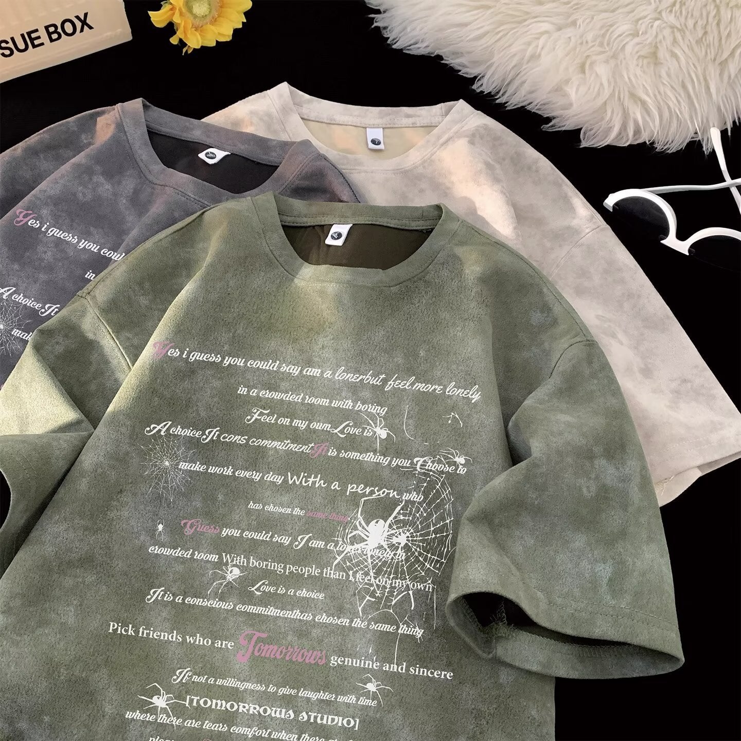 Oversized Tie-Dye Short Sleeve T-Shirt for Men