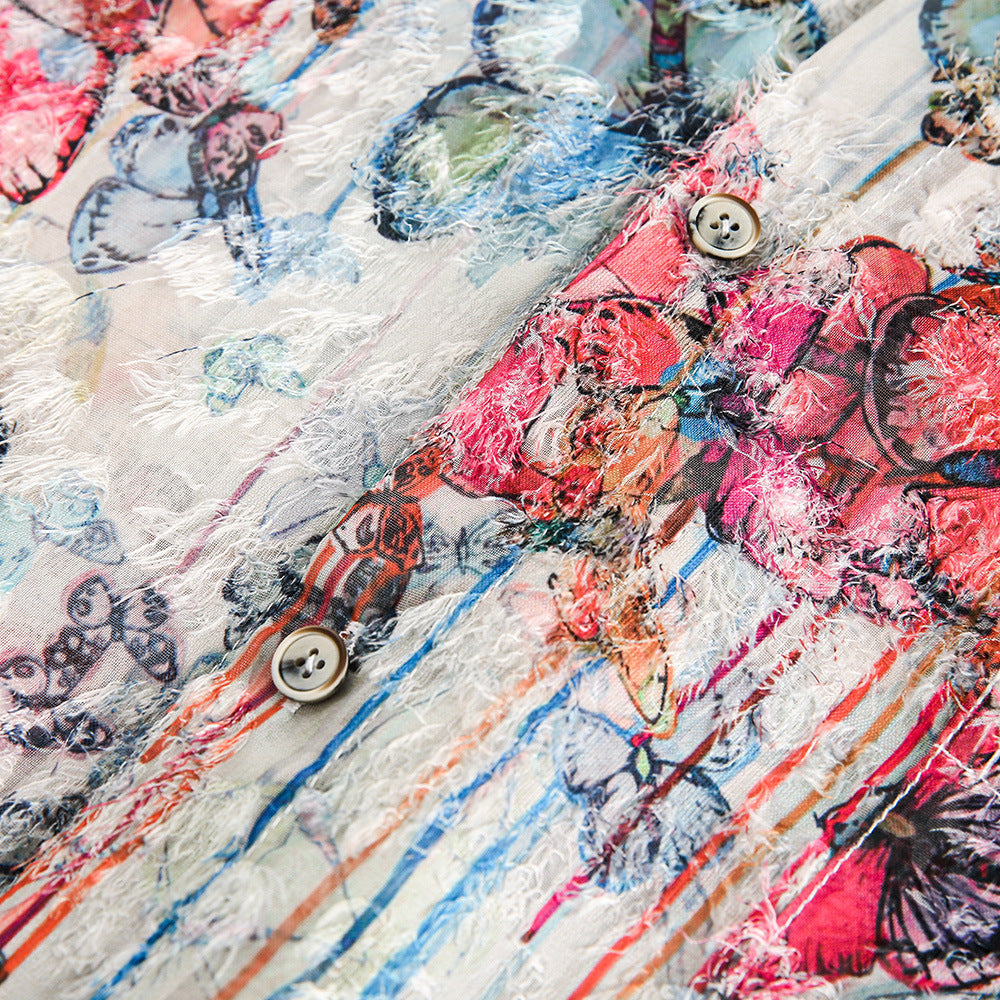 Print Short Sleeve Shirt for Men