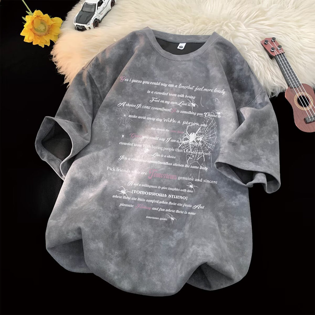Oversized Tie-Dye Short Sleeve T-Shirt for Men