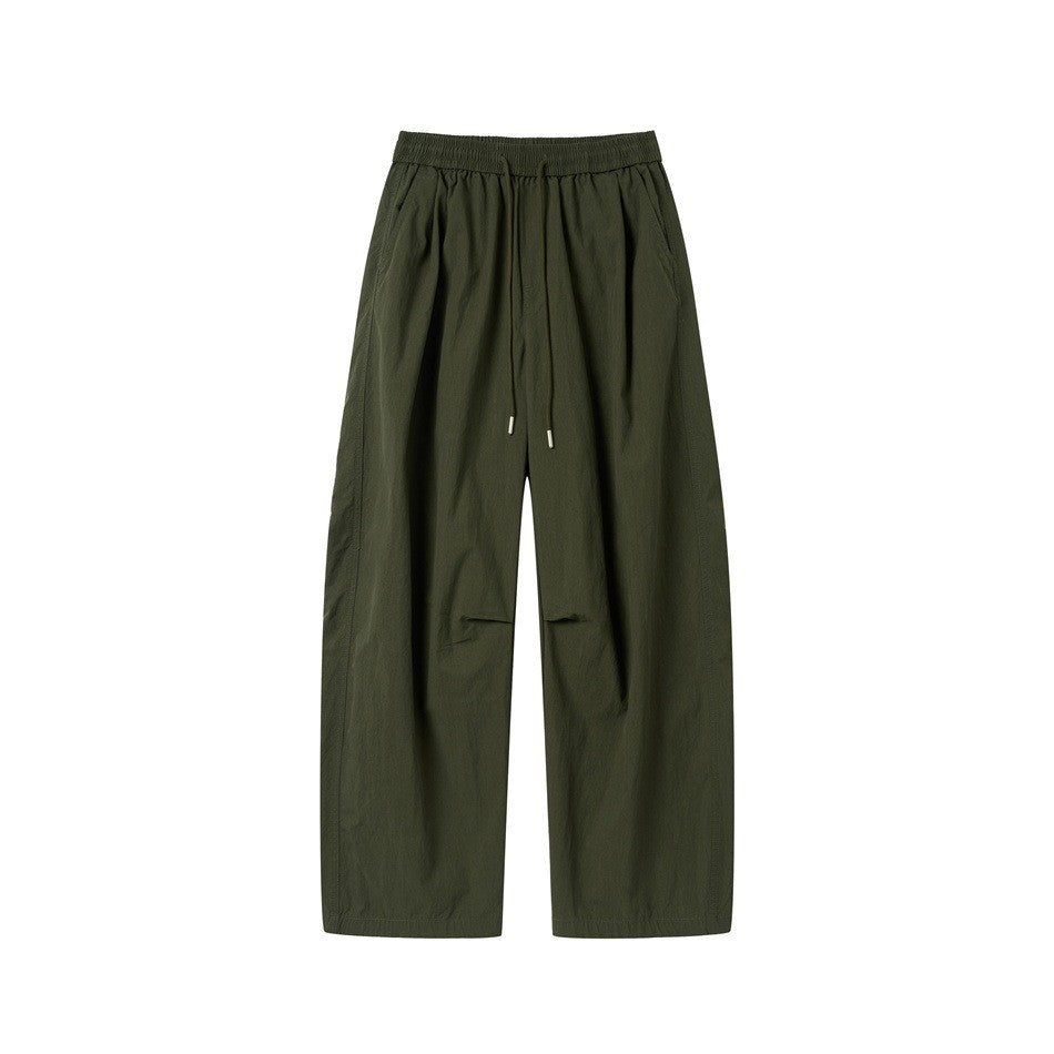 Wide Leg Cargo Pants Men Trendy Loose Casual Knife Cut Pants