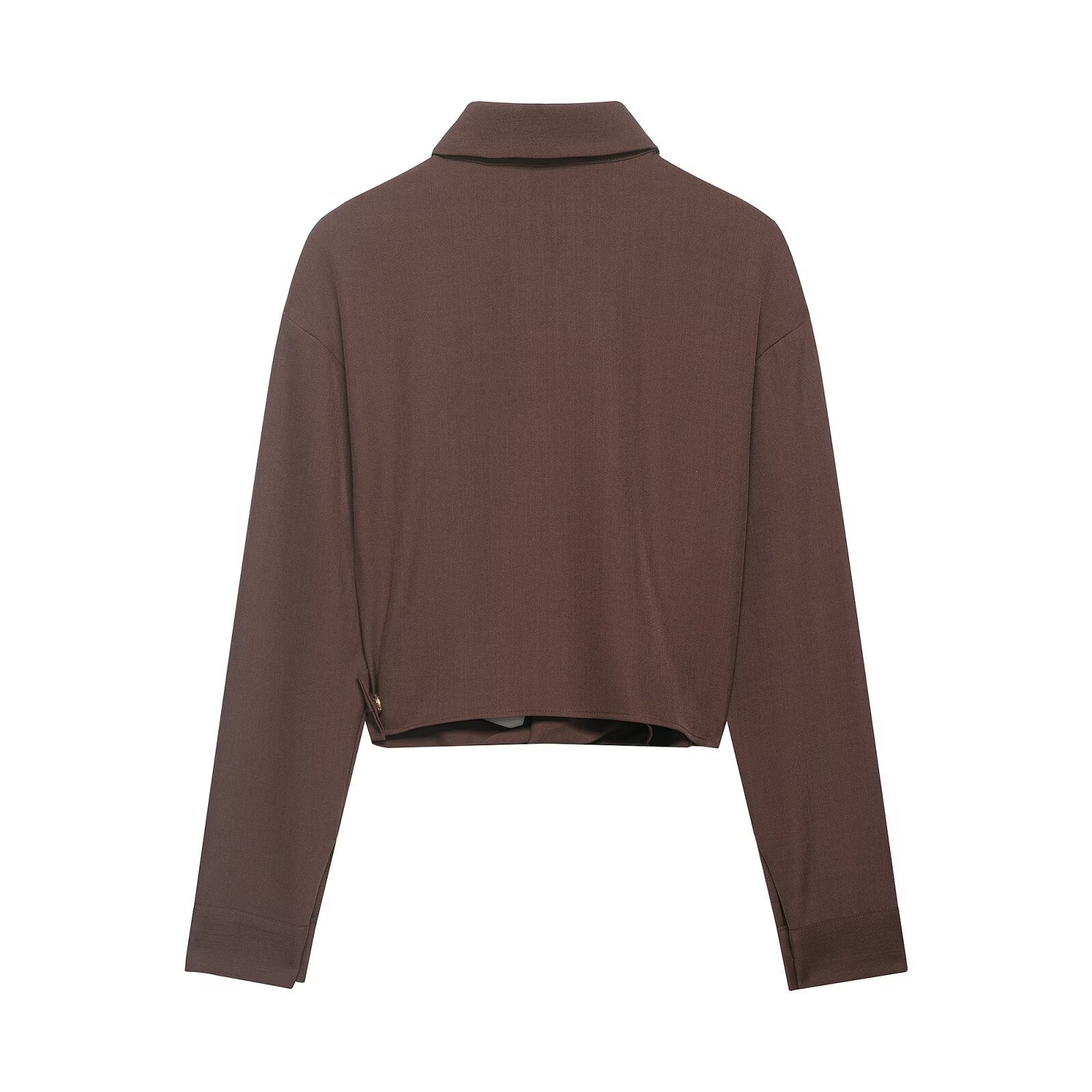 Style Irregular Collage Shirt Top with Straight Leg Pants