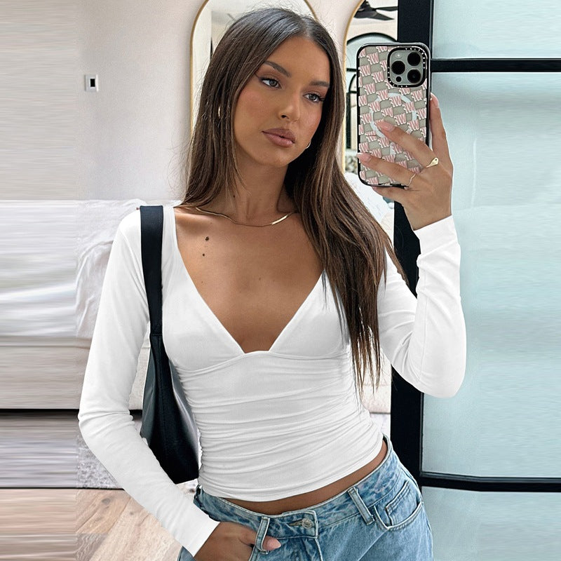 Waist-Cinching  Fit Type: Slim Fit  Occasion: Casual, Streetwear  Gender: Female  Type of Clothing: T-Shirt