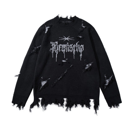 Tassel sweater thick knit sweater for men