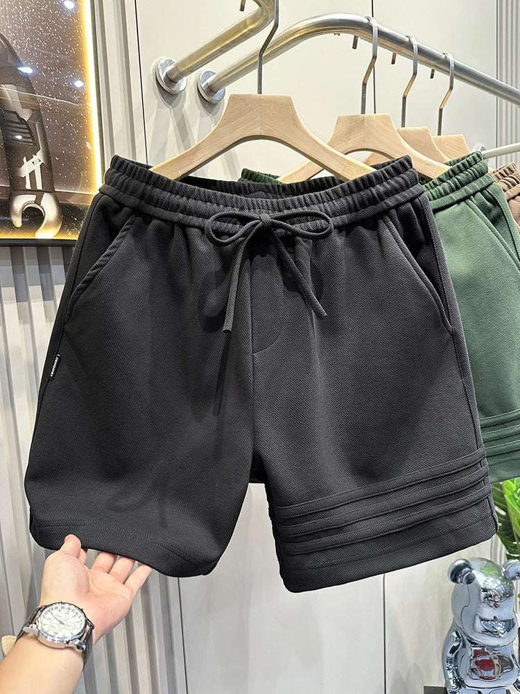 Three bar design sports casual shorts for men