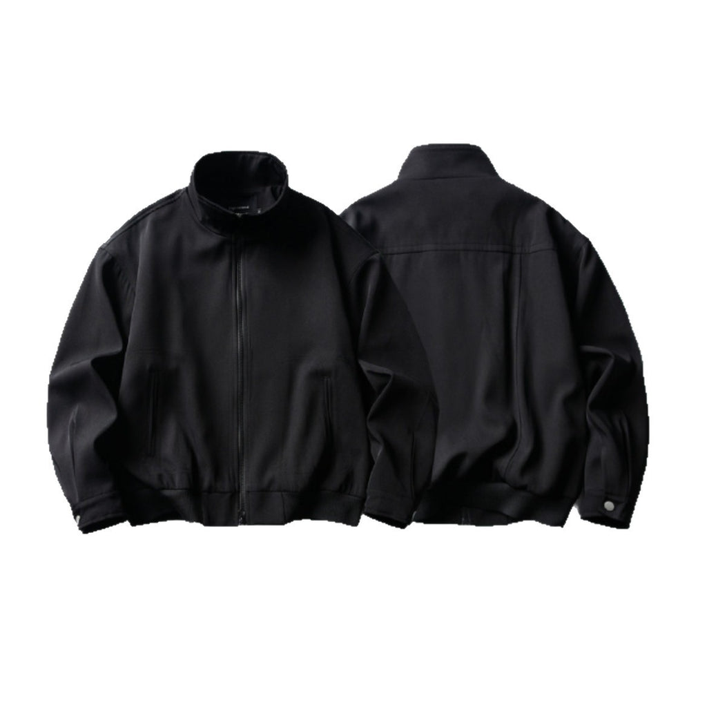 Loose Short Zipper Stand Collar Jacket Men