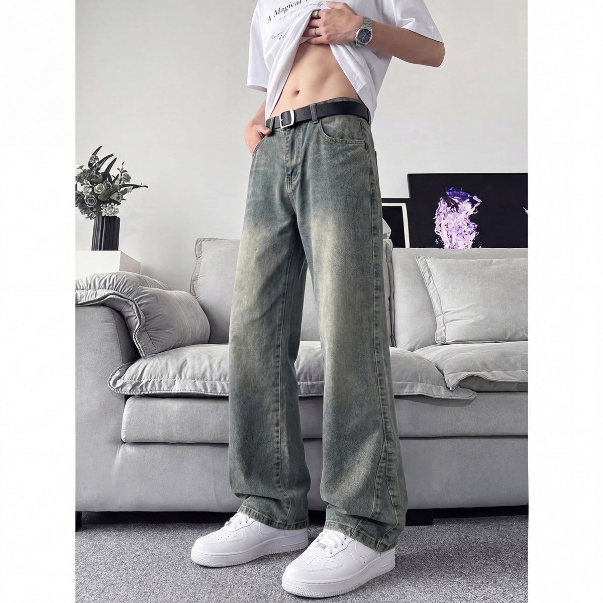 Jeans Men Street Style Trendy