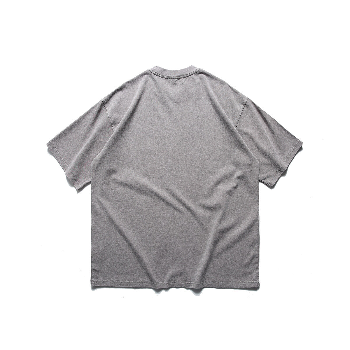 Washed and painted short sleeved T-shirt for men with half sleeves