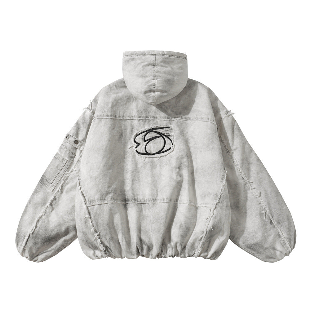 Make old dirty hooded cotton clothes