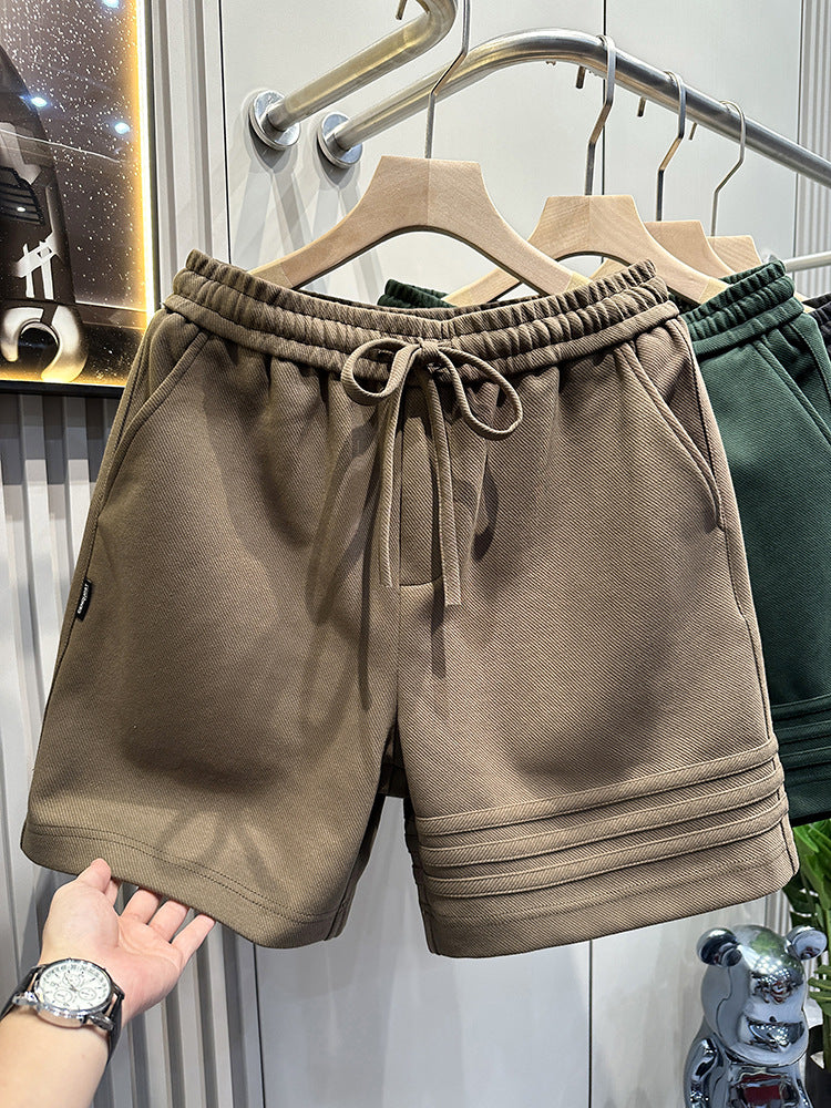 Three bar design sports casual shorts for men