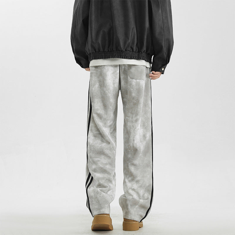 Loose Straight Sports Casual Long Pants for Men