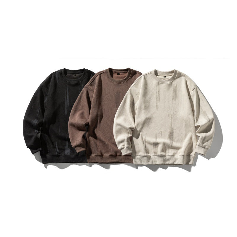 Long Sleeve Round Neck Hoodie for Men