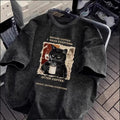 Loose Vintage Streetwear Hip-Hop T-Shirt Summer Trendy Printed Casual Men's Short Sleeve T-Shirt