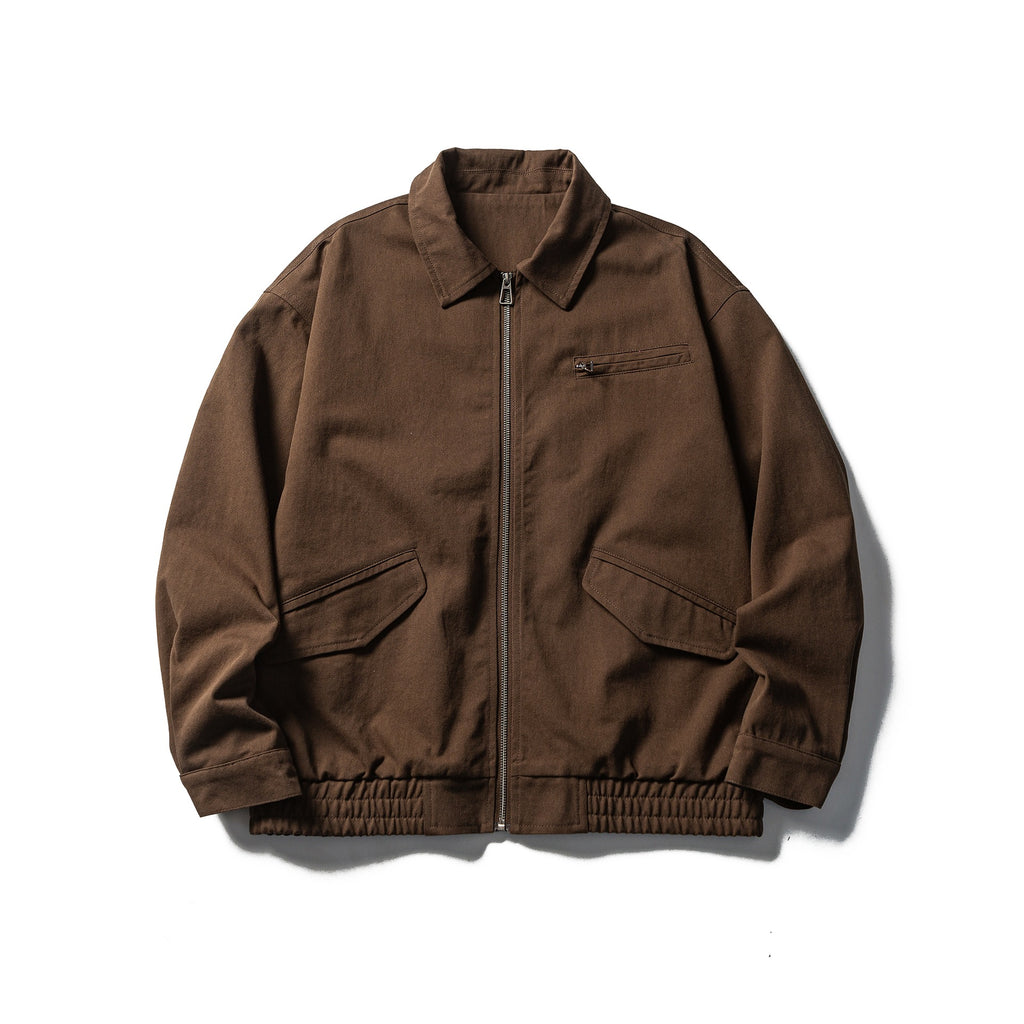 Urban Casual Jacket for Men Turn-down Collar, Vintage Design