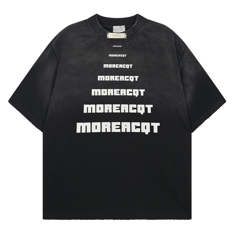 Short Sleeve T-Shirt Men Loose Half Sleeve Tee Top Men