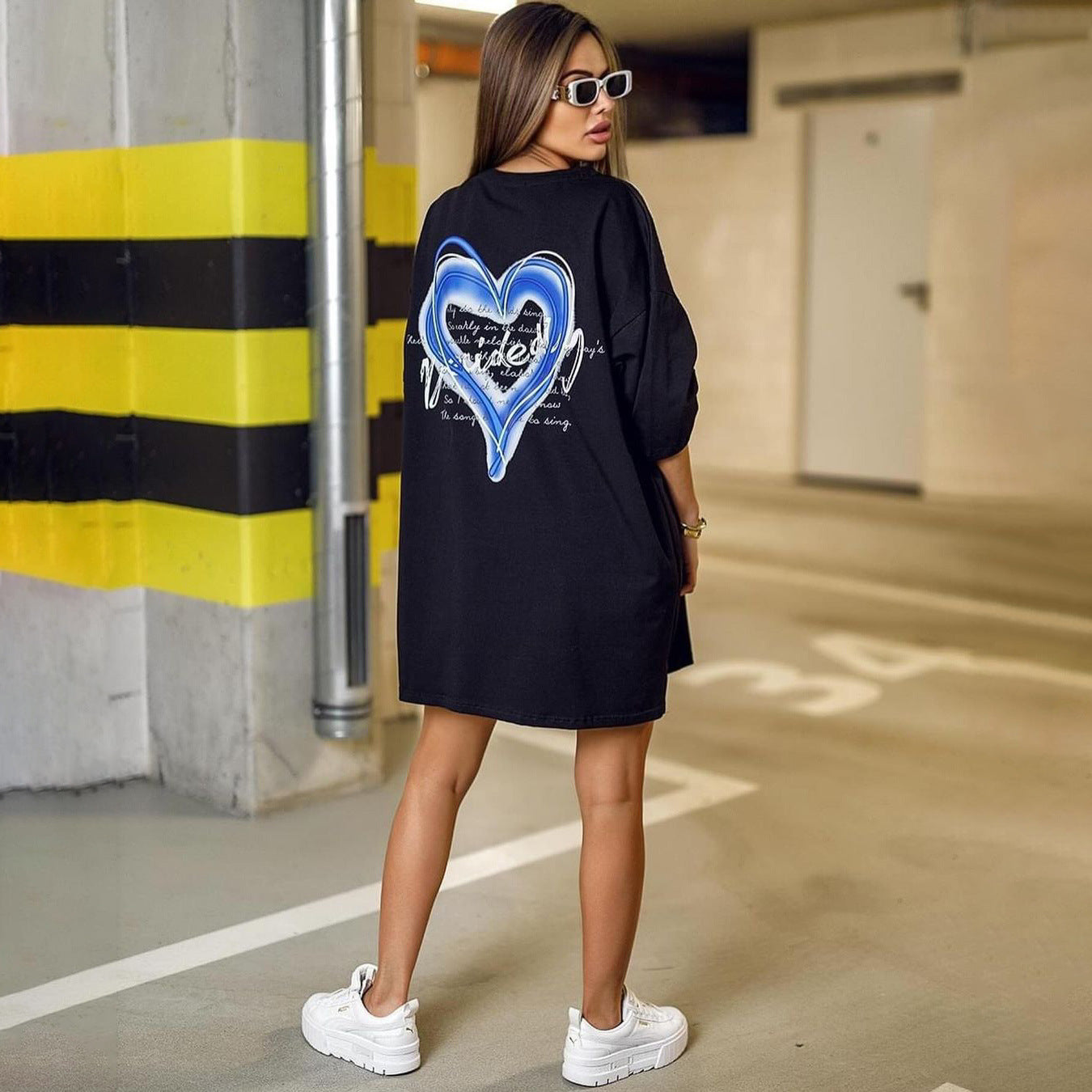 Fashion Mid-length Half Sleeve Outer Wear Women
